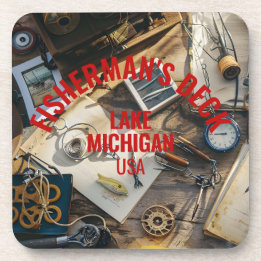 Dessous-de-verre Fisherman’s Deck Hard plastic coaster