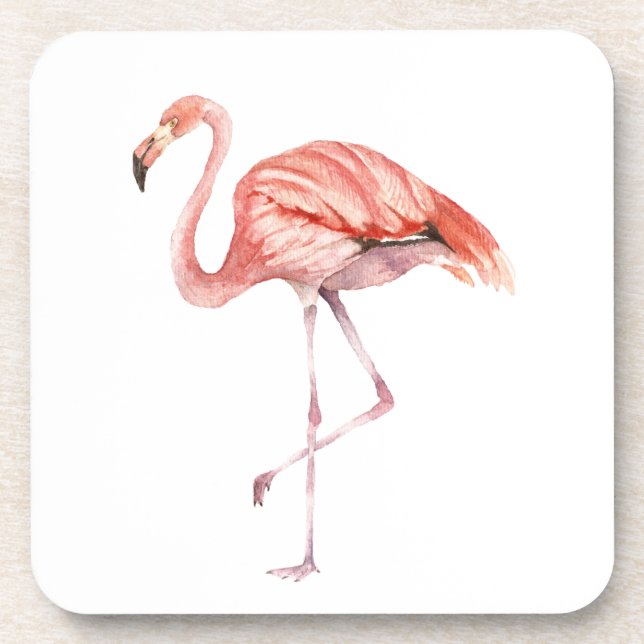 Dessous-de-verre Flamant rose rose (Devant)