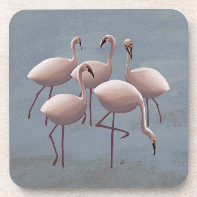 Dessous-de-verre Flamants roses roses du Serengeti | Safari africai (Devant)