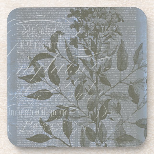 Dessous-de-verre Fleur de Bleu I (Devant)