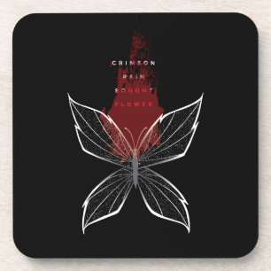 Dessous-de-verre Fleur de pluie Crimson (eng)