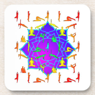 Dessous-de-verre Fleur Lotus Avec Poireaux De Yoga