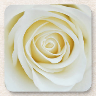 Dessous de verre fleur rose blanche