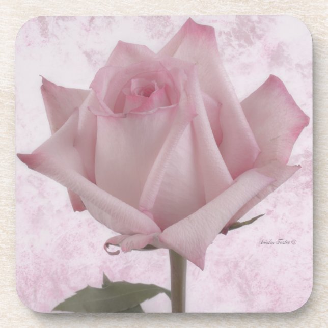 Dessous-de-verre Fleur rose douce (Devant)