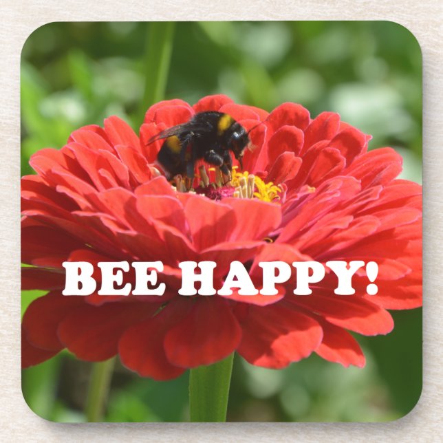 Dessous-de-verre Fleur rouge d'Abee Happy (Devant)