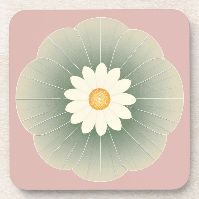 Dessous-de-verre Fleur simple (Devant)