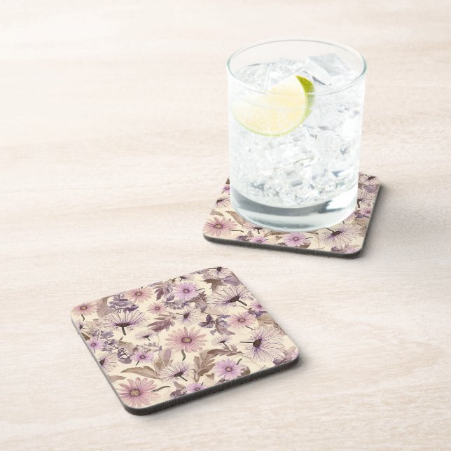 Dessous-de-verre Fleur Vintage  (Côté Droit)