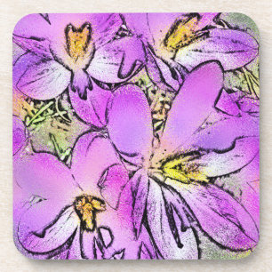 DESSOUS-DE-VERRE FLEURS