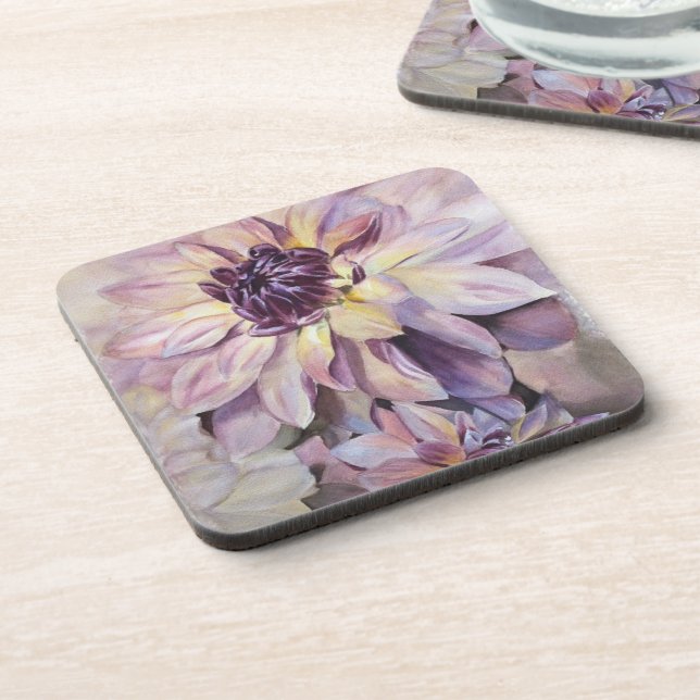 DESSOUS DE VERRE FLEURS DAHLIA (Côté gauche)