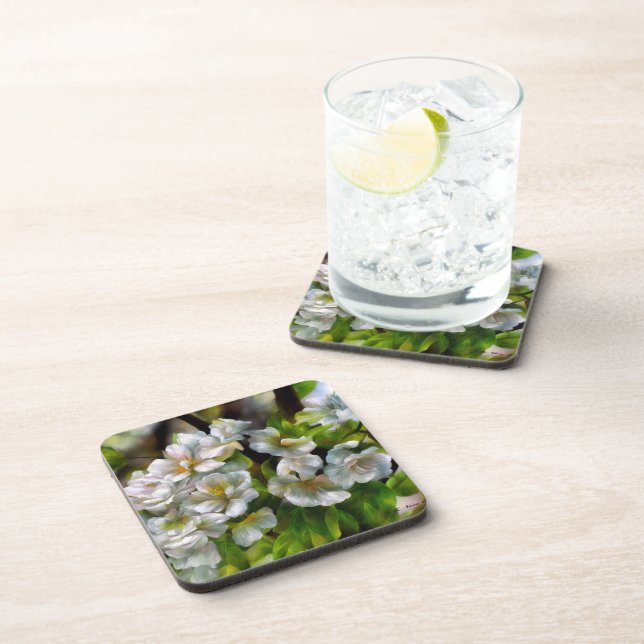 Dessous-de-verre Fleurs d'Apple (Côté Droit)