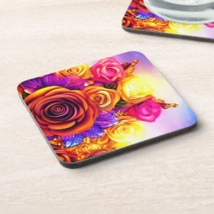 Dessous-de-verre Fleurs d'art