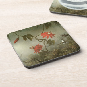 Dessous-de-verre Fleurs de la passion et colibris par Martin J Head