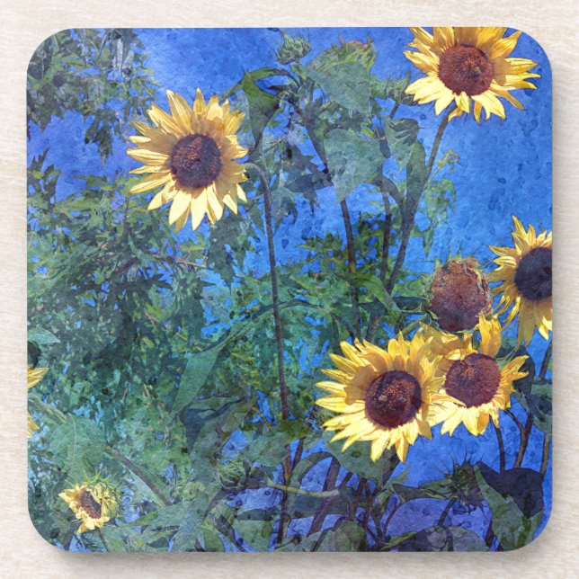 Dessous-de-verre Fleurs de soleil (Devant)