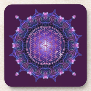 Dessous-de-verre FLEURS DE VIE / Blume des Lebens - Mandala I