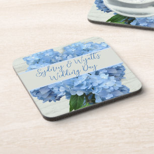 Dessous-de-verre Fleurs d'hydrangée bleu clair