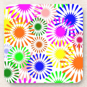 Dessous-de-verre Fleurs multicolores