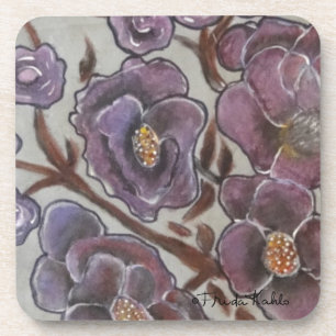 Dessous-de-verre Fleurs peintes Frida Kahlo