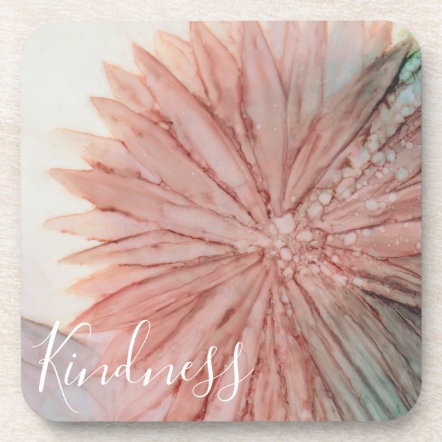 Dessous de verre "Fleurs Pinkish" (Devant)