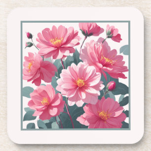 Dessous-de-verre Fleurs roses