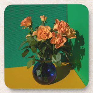 Dessous-de-verre Fleurs   Roses dans Vase