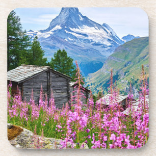 Dessous-de-verre Fleurs   Summer Matterhorn Suisse