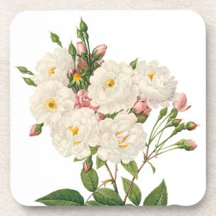 Dessous-de-verre Fleurs vintages Flore Blush Noisette Rose Redoute