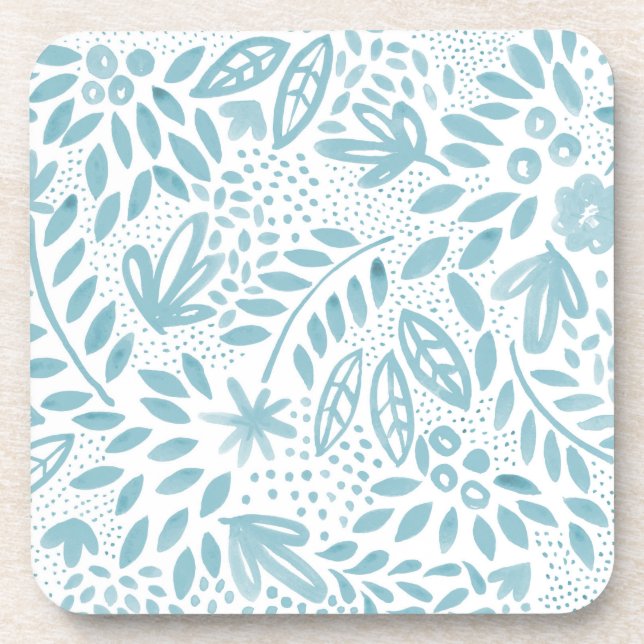 Dessous de verre Floral Belle Blue (Devant)
