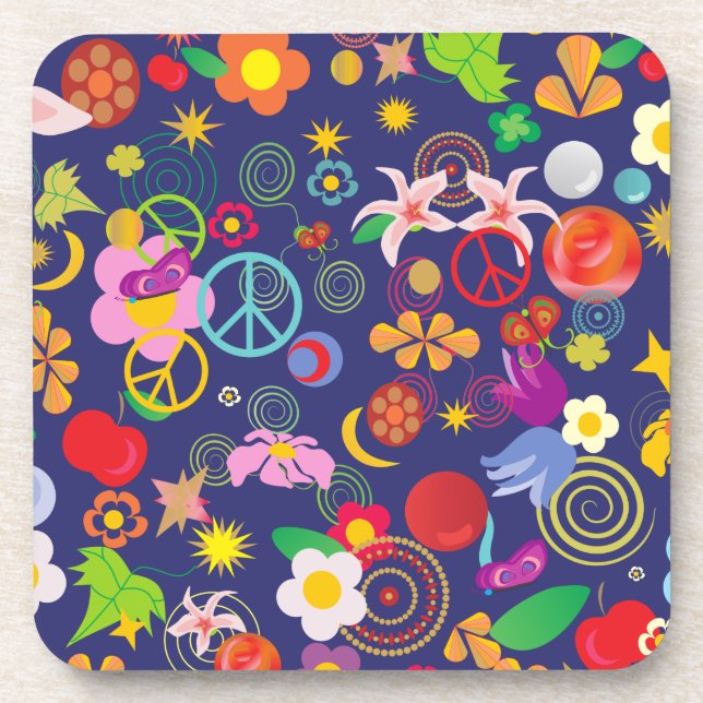 Dessous-de-verre Floral boho (Devant)