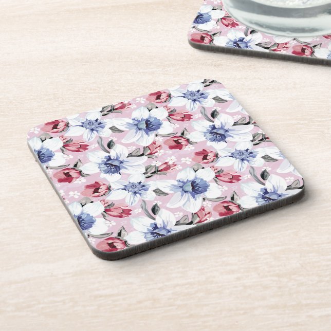 Dessous-de-verre Floral Dreams No 2 à Susiejayne Beverage Coaster (Côté gauche)