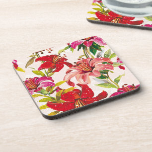 Dessous-de-verre Floral Dreams No 4 à Susiejayne Beverage Coaster