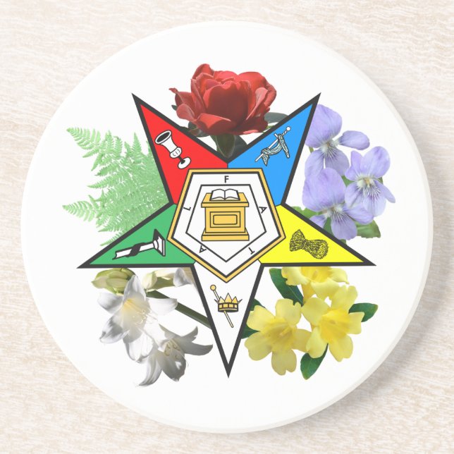 Dessous de verre Floral Etoile Orientale (Devant)