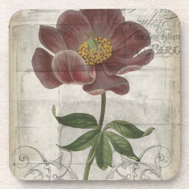Dessous-de-verre Floral français I (Devant)