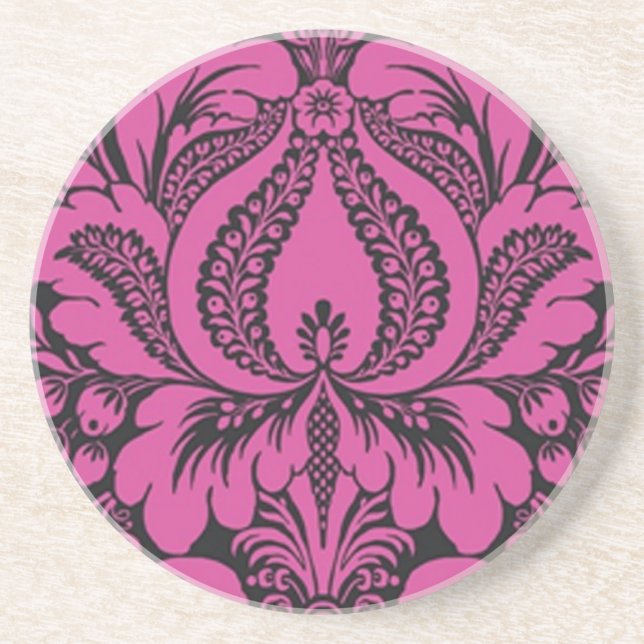 Dessous de verre Floral Imaginaire rose (Devant)