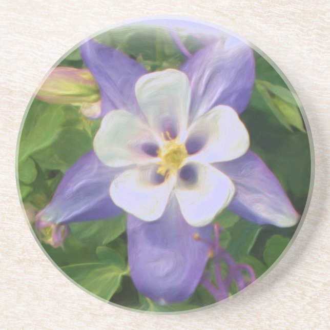 Dessous de verre floraux de Columbine (Devant)