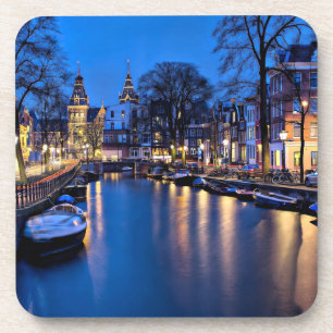 Dessous-de-verre Fond d'écran de nuit Amsterdam-67657