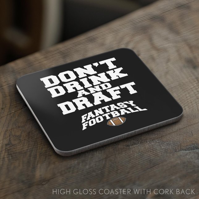 Dessous-de-verre Football d'Imaginaire ne buvez pas et ne bavardez  (Custom Coaster)