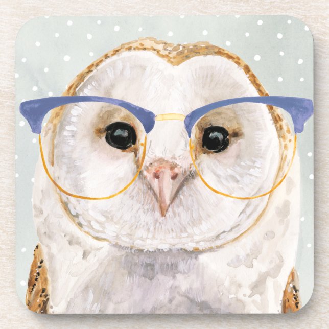 Dessous-de-verre Forester à quatre roues | Wise Owl (Devant)