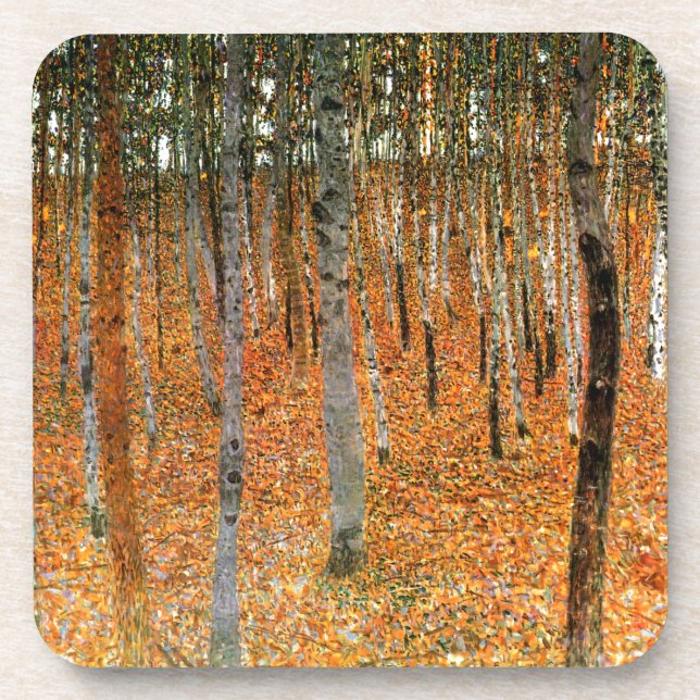 Dessous-de-verre Forêt de hêtres par Gustav Klimt (Devant)