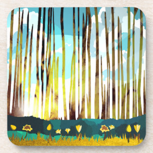 Dessous-de-verre Forêt matinale