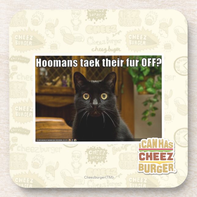 Dessous-de-verre Fourrure de Hoomans Taek là ? (Devant)