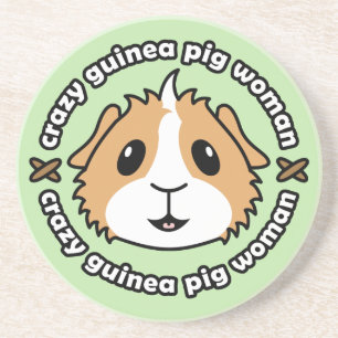 Dessous de verre fous de femme de cobaye