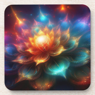 Dessous-de-verre Fractale florale beaucoup manipulée