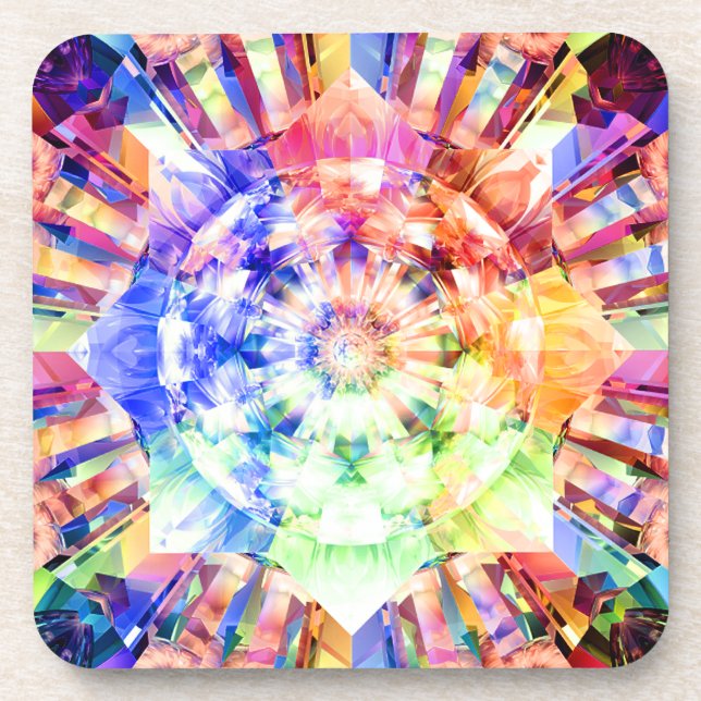 Dessous-de-verre Fractale spectrale (Devant)