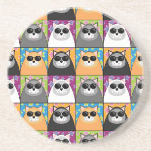 Dessous de verre frais de chat