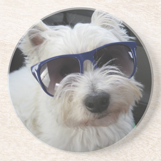 Dessous de verre frais de Westie (Devant)