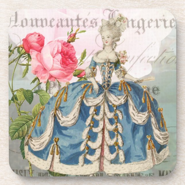 Dessous de verre français d'accent de Marie (Devant)
