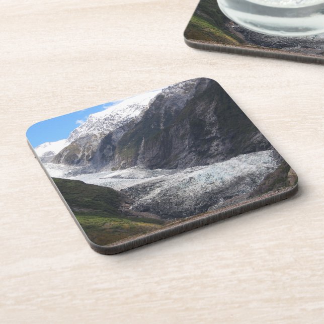 Dessous-de-verre Franz Josef Glacier, Nouvelle-Zélande (Côté gauche)