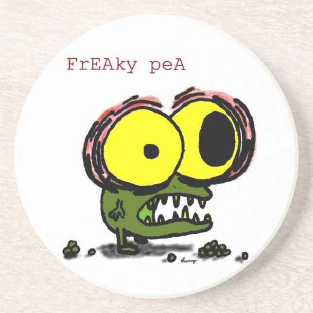 Dessous de verre Freaky Pea (Devant)