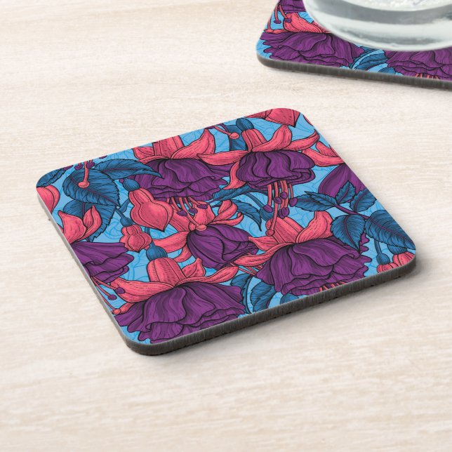 Dessous-de-verre Fuchsia (Côté gauche)