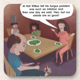 Dessous-de-verre FunGuy ToedStools For Dinner Funny